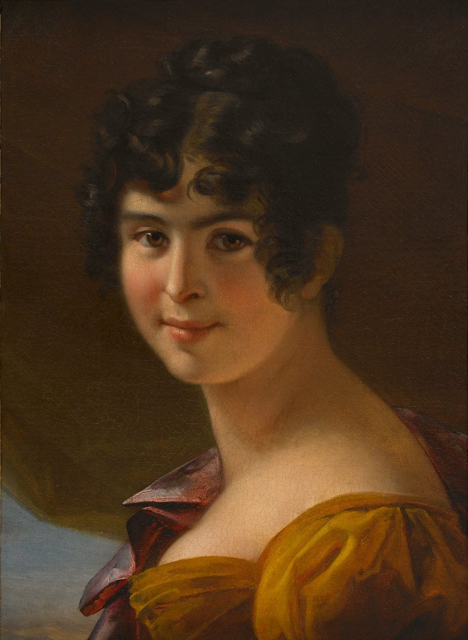 Portrett av Adele Foucher 1803-1868, ca 1820. av Julie Duvidal de Montferrier