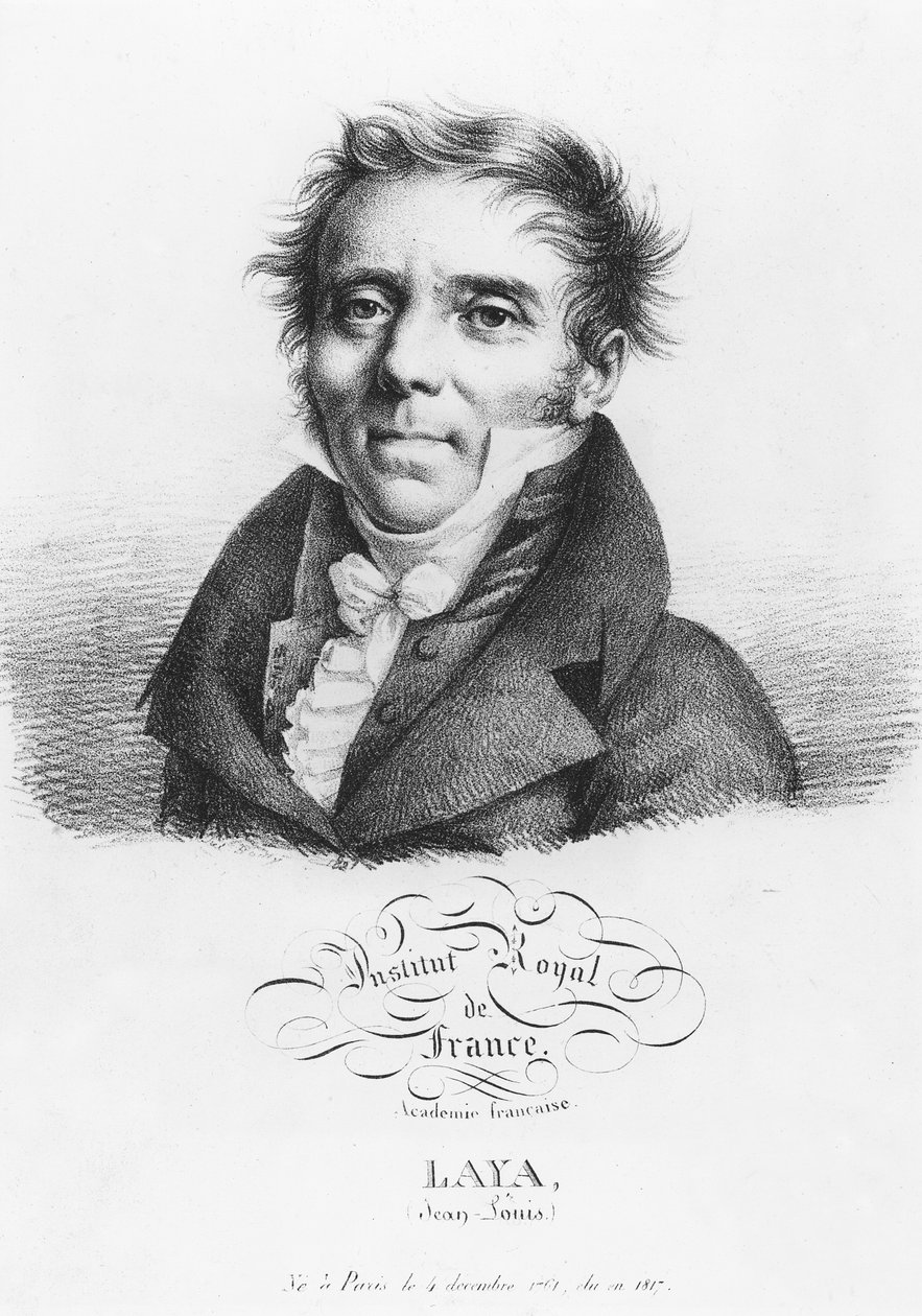 Portrett av Jean-Louis Laya av Julien Leopold Boilly