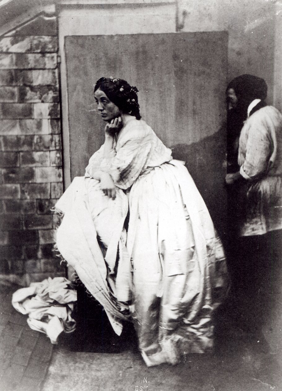 Kvinnelig modell, ca. 1850 av Julien Vallou de Villeneuve