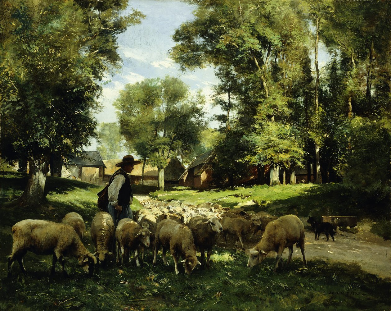 En hyrde og hans flokk, av Julien Dupre