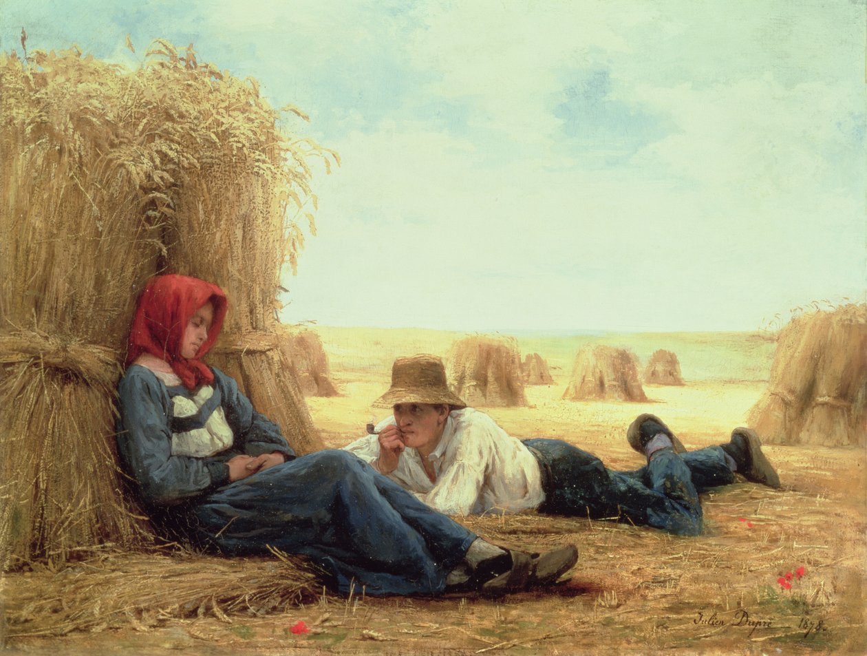 Høstetid, 1878 av Julien Dupre