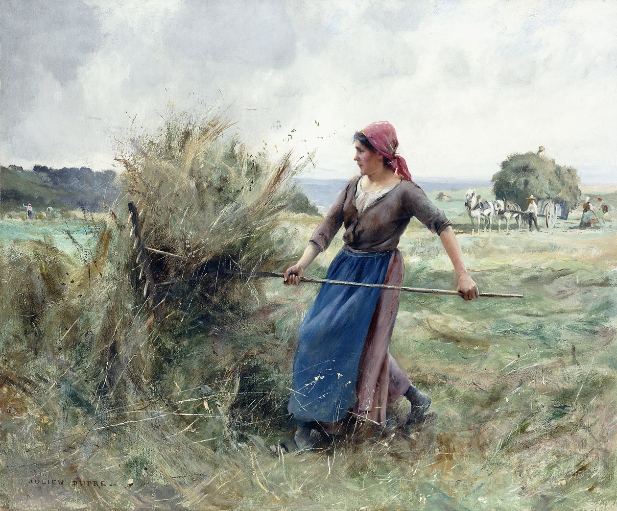 Bonde og høy, av Julien Dupre