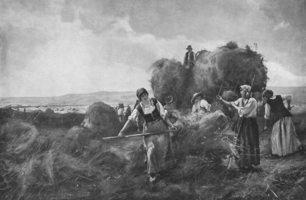 The Harvesters, c1885, 1912 av Julien Dupre