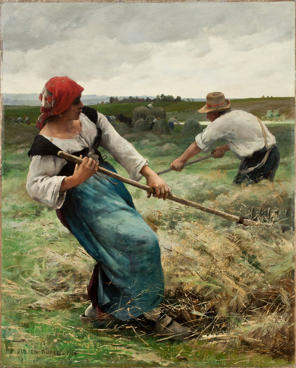 The Haymakers, 1888 av Julien Dupre