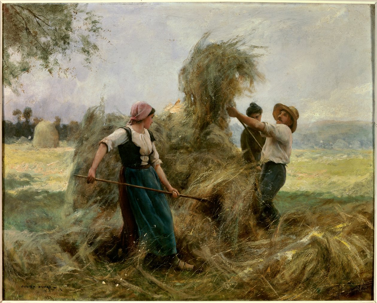Høyet. Maleri av Julien Dupre (1851-1910) av Julien Dupre