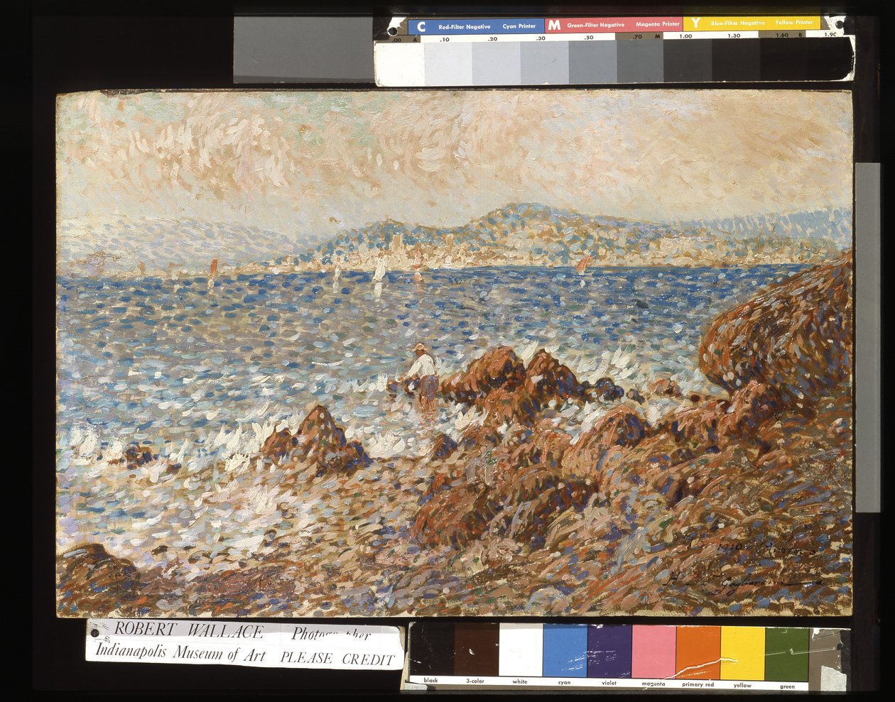 Cannes (olje på tre) av Julien Gustave Gagliardini