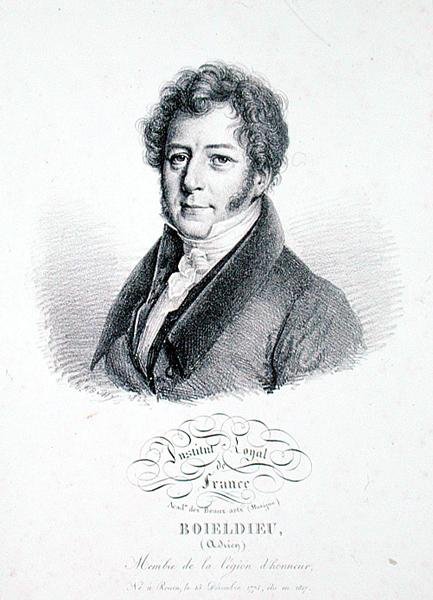 Francois Adrien Boieldieu (1775-1834) 1828 (litho) av Julien Leopold (after) Boilly