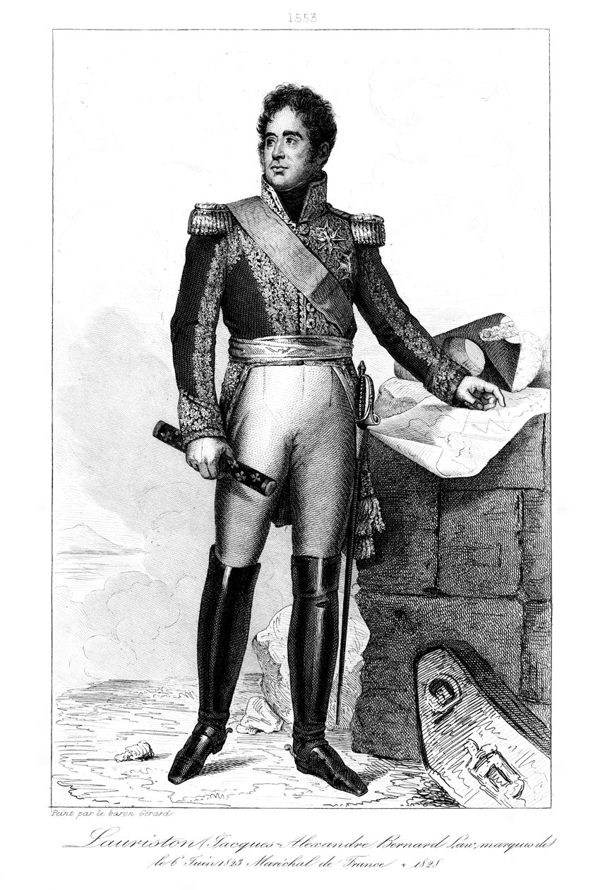 Jacques Lauriston 1768-1828, markis av Lauriston, 1839. av Julien Leopold Boilly