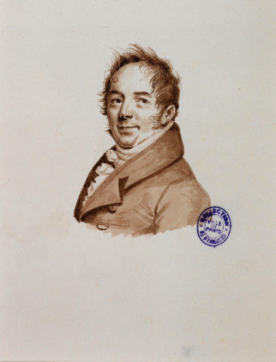 Porträt des Bildhauers Bosio av Julien Leopold Boilly