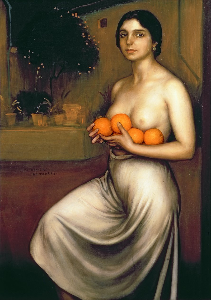 Appelsiner og sitroner av Julio Romero de Torres