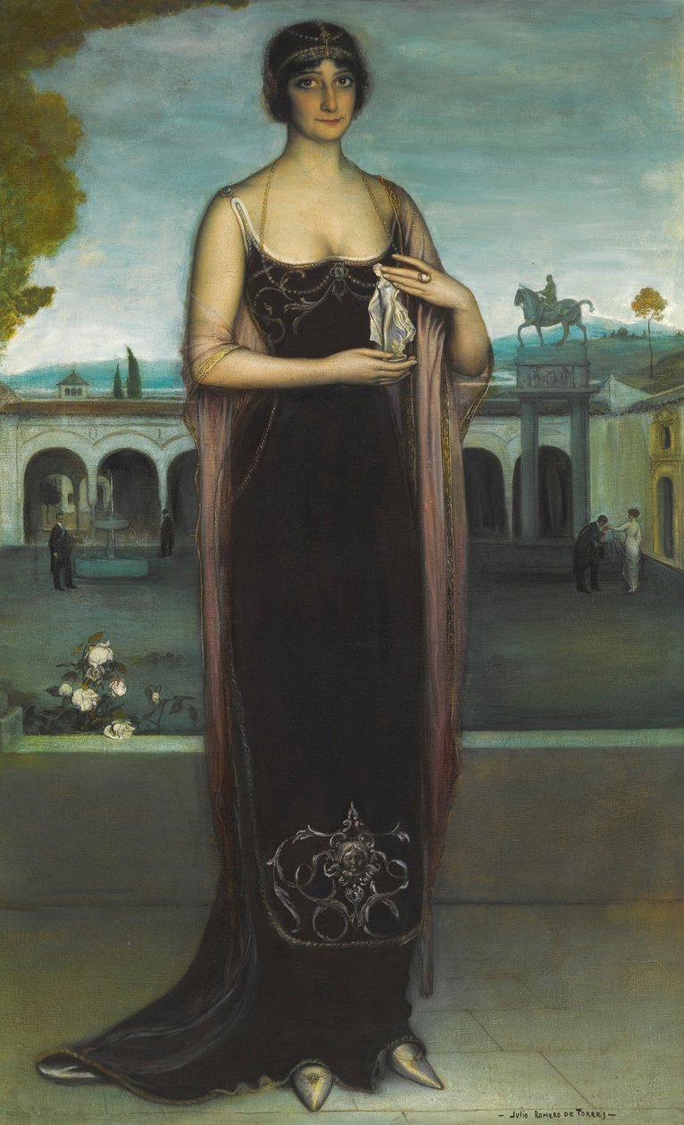 Portrett av Adela Carboné 1890-1960, ca. 1911. av Julio Romero de Torres