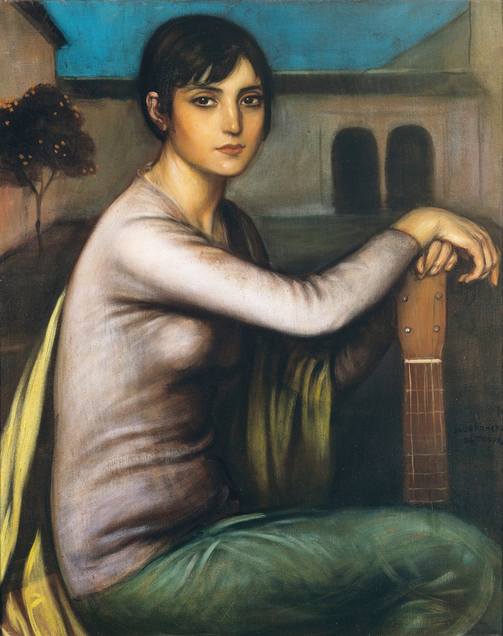 Andalusisk tristhet melankoli, ca 1925-1928. av Julio Romero de Torres