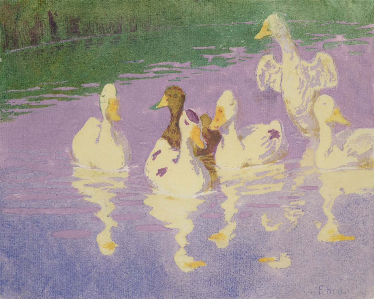 Ducks, 1896 av Julius August Friedrich Theodor von Ehren