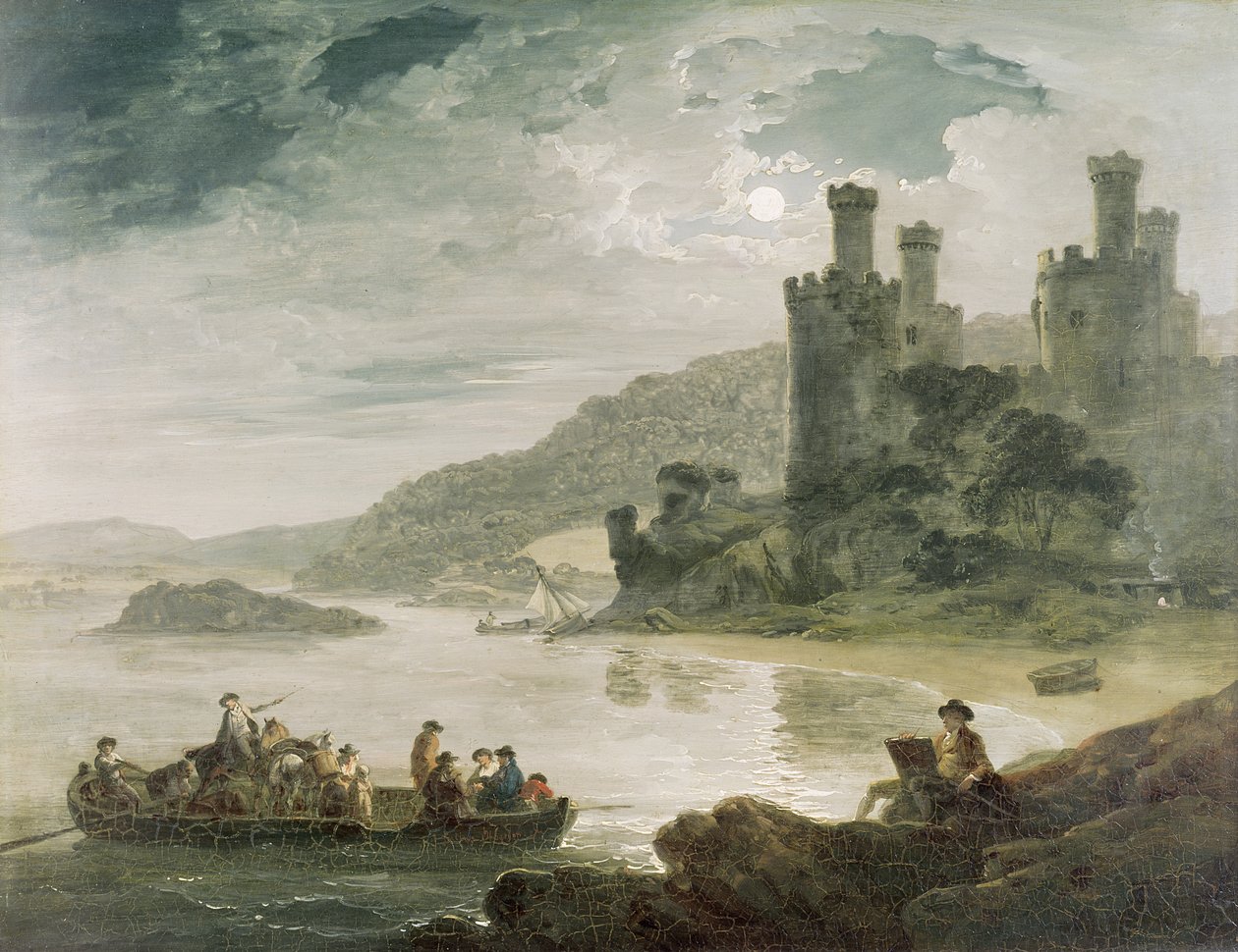 Conway Castle, 1794 av Julius Caesar Ibbetson