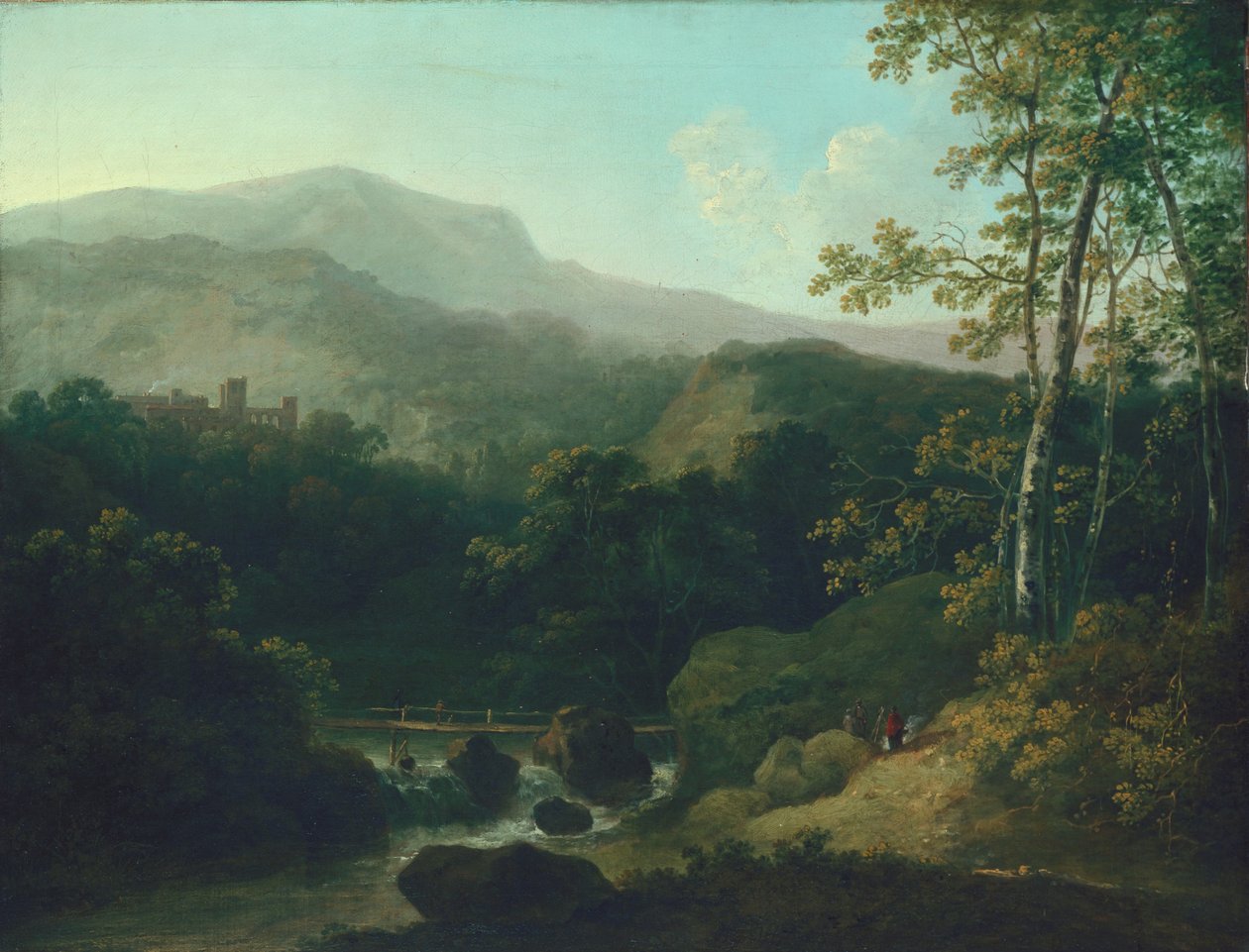 Landskap med fjellbekk av Julius Caesar Ibbetson