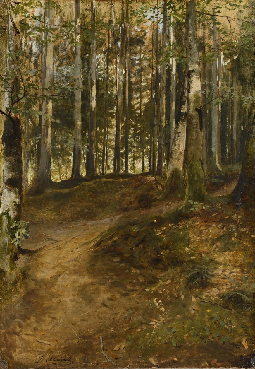 Forest Road av Julius Mařák