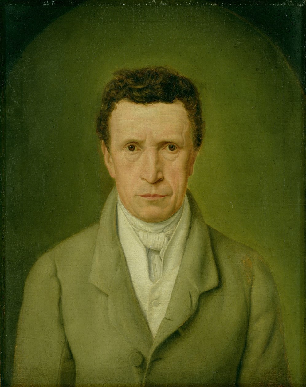 Portrett av Johann Friedrich Nikolaus Oldach (1773-1849) 1824 (se 149502 for par) av Julius Oldach