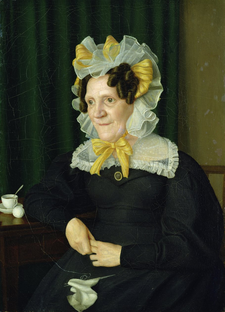 Portrett av en gammel kvinne, 1829 av Julius Oldach