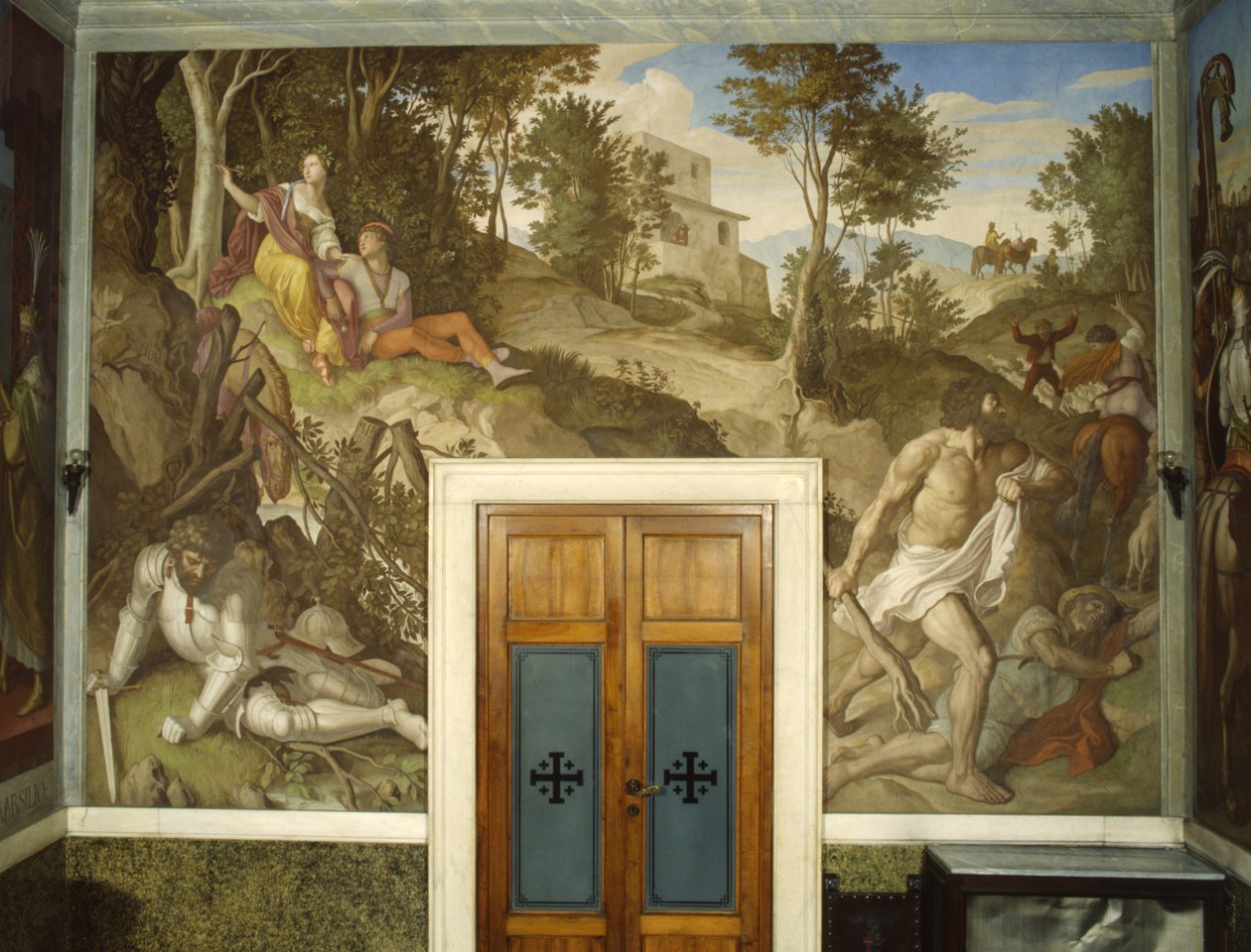 Angelica og Medoro av Julius Schnorr von Carolsfeld