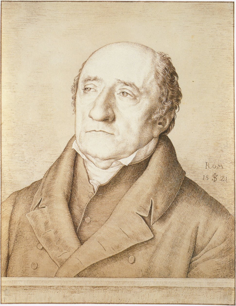 Portrett av baron Karl vom und zum Stein av Julius Schnorr von Carolsfeld