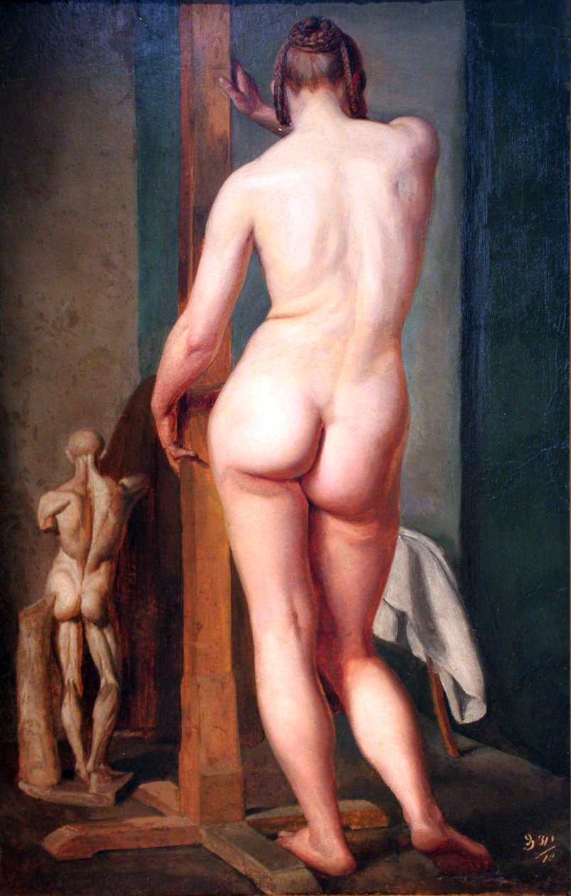 Kvinne tilbake av Julius Schnorr von Carolsfeld