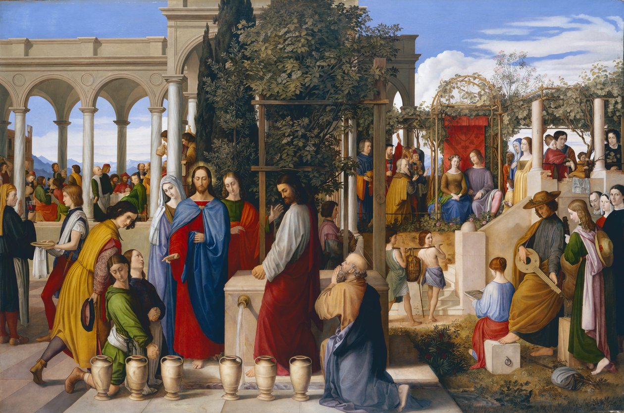 Ekteskapet i Cana, 1819 av Julius Schnorr von Carolsfeld