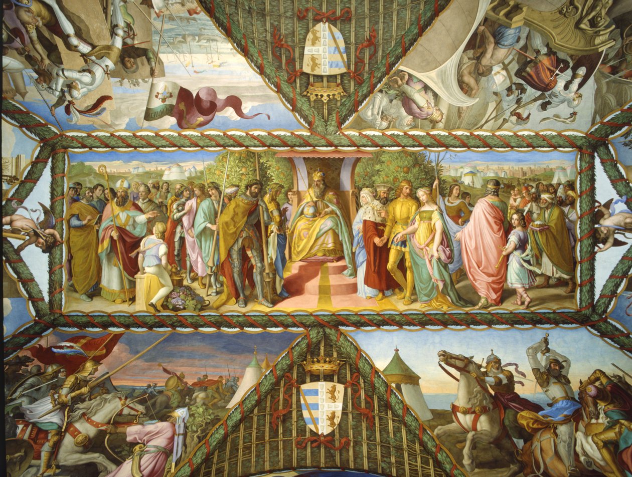 Karl den Stores triumf og den kristne hær av Julius Schnorr von Carolsfeld