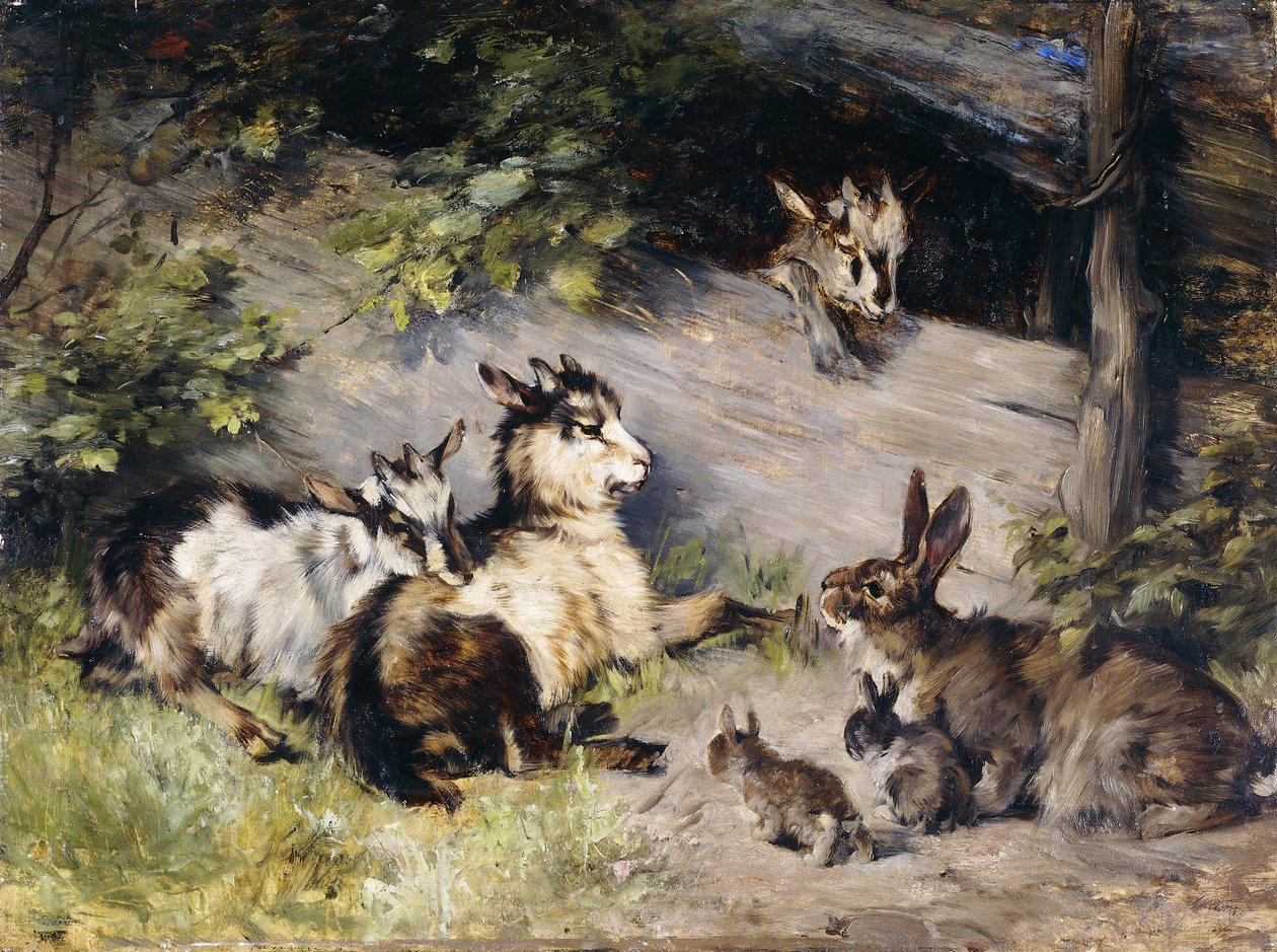 Gjestene; Die Gaste, av Julius Adam