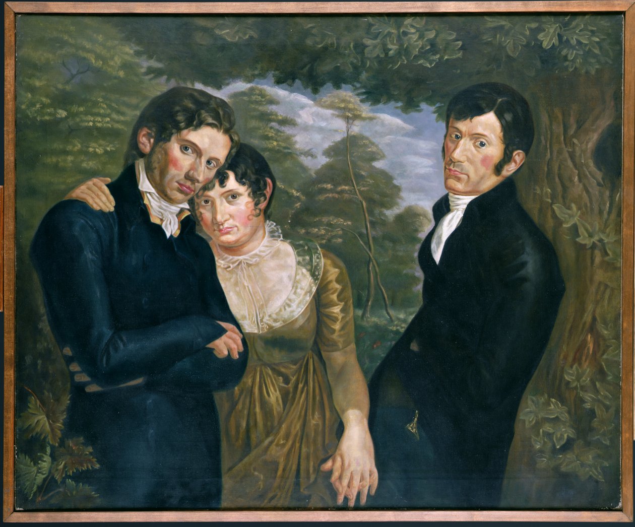 Kopi av Vi tre av Philipp Otto Runge av Julius August Friedrich Theodor von Ehren