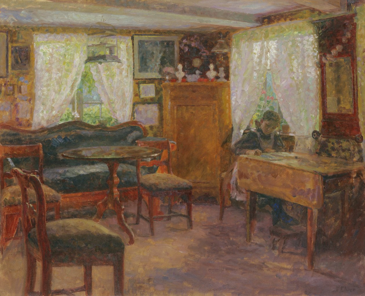 Stue i Finkenwerder av Julius August Friedrich Theodor von Ehren