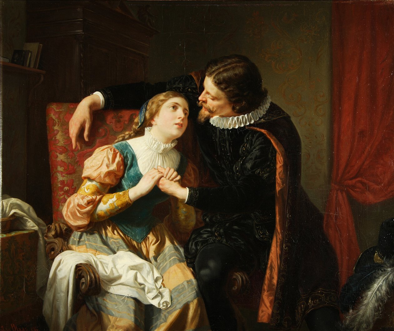Egmont og Klärchen, 1866 av Julius Blaas von