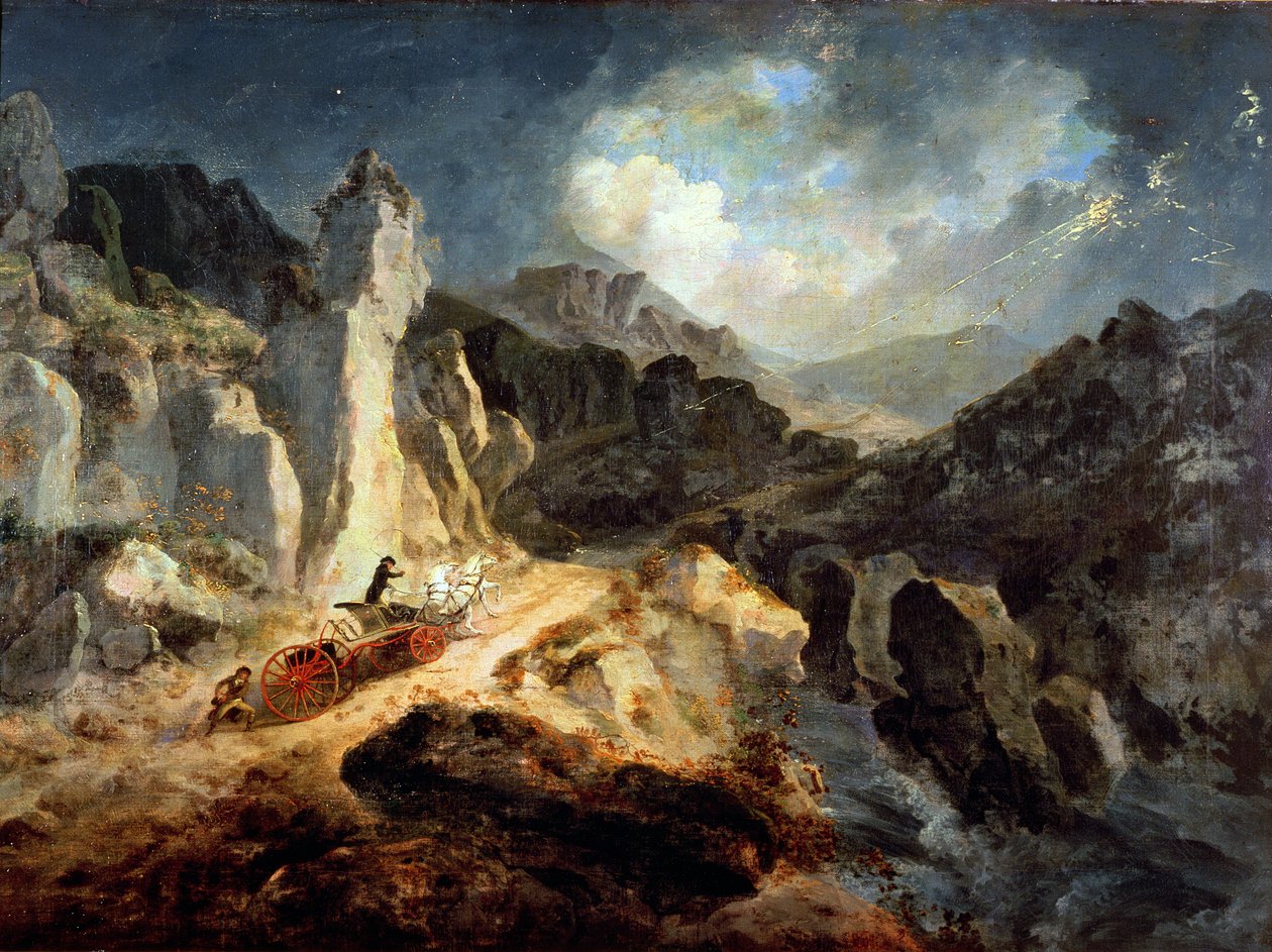 En Phaeton i et tordenvær av Julius Caesar Ibbetson