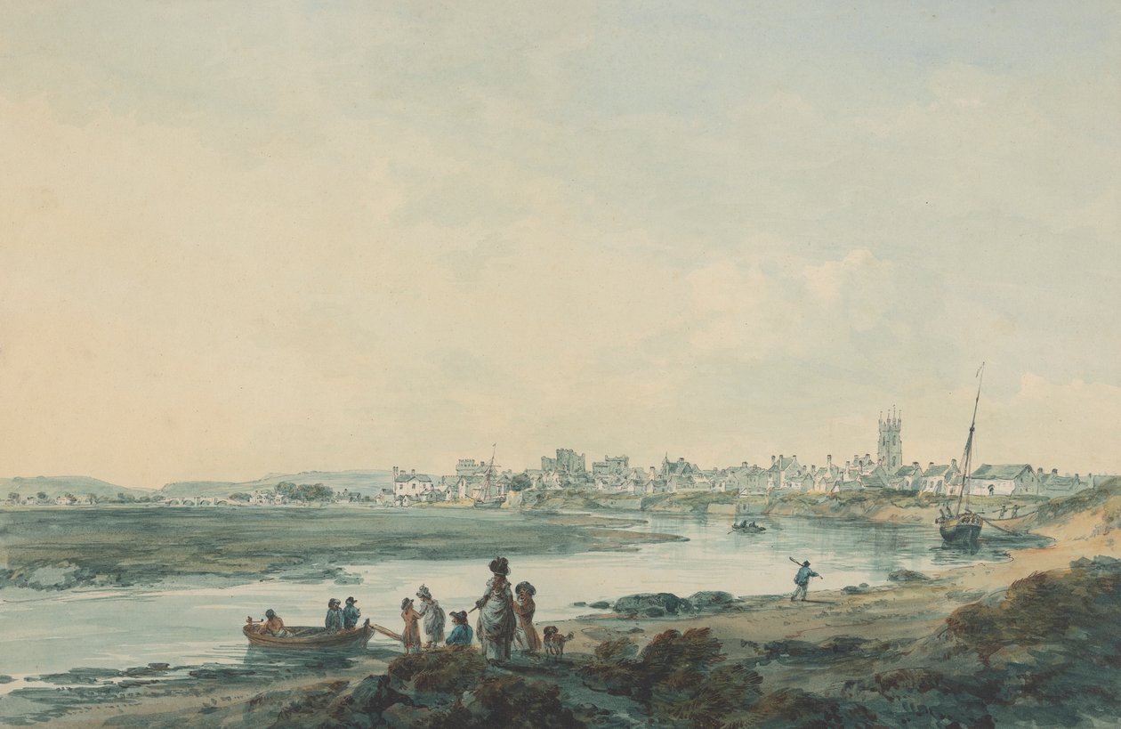 Cardiff fra sør av Julius Caesar Ibbetson