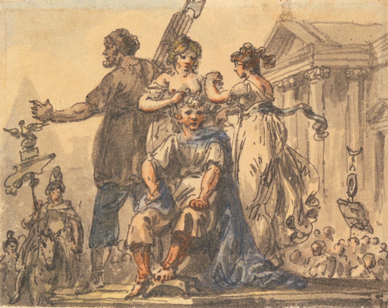Die Bildung der Bürgerkrone av Julius Caesar Ibbetson
