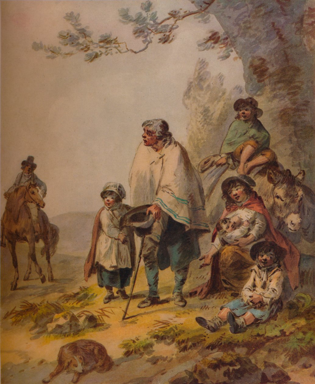 Gipsy Beggars, c1795 av Julius Caesar Ibbetson