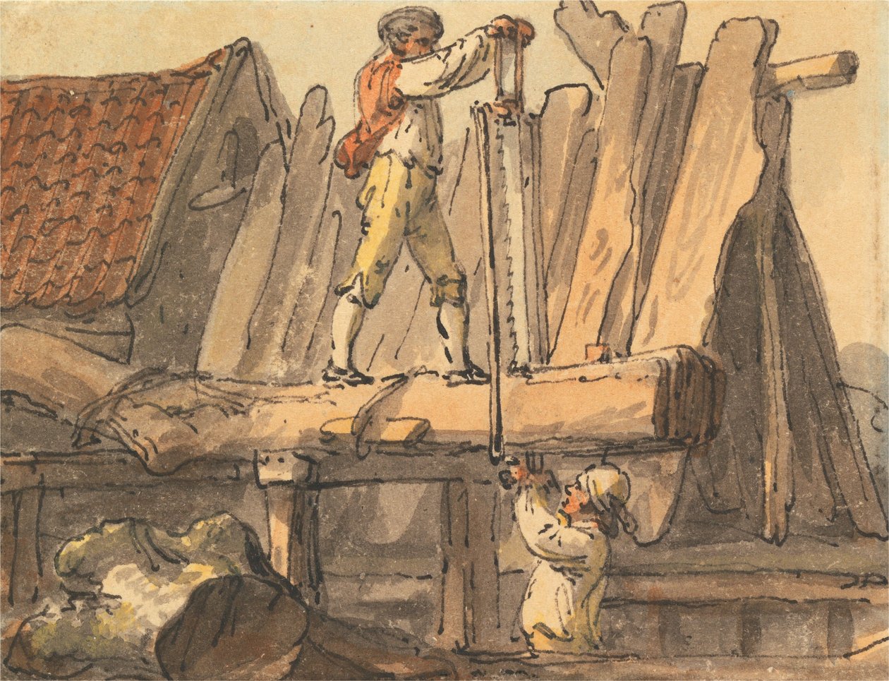 Sagde til planker av Julius Caesar Ibbetson