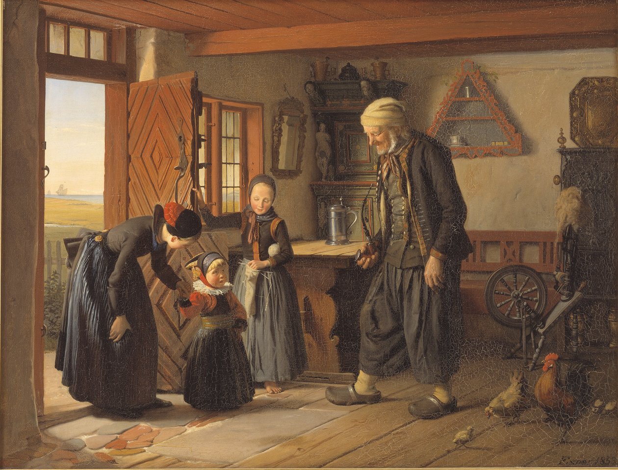 På besøk hos bestefar av Julius Exner