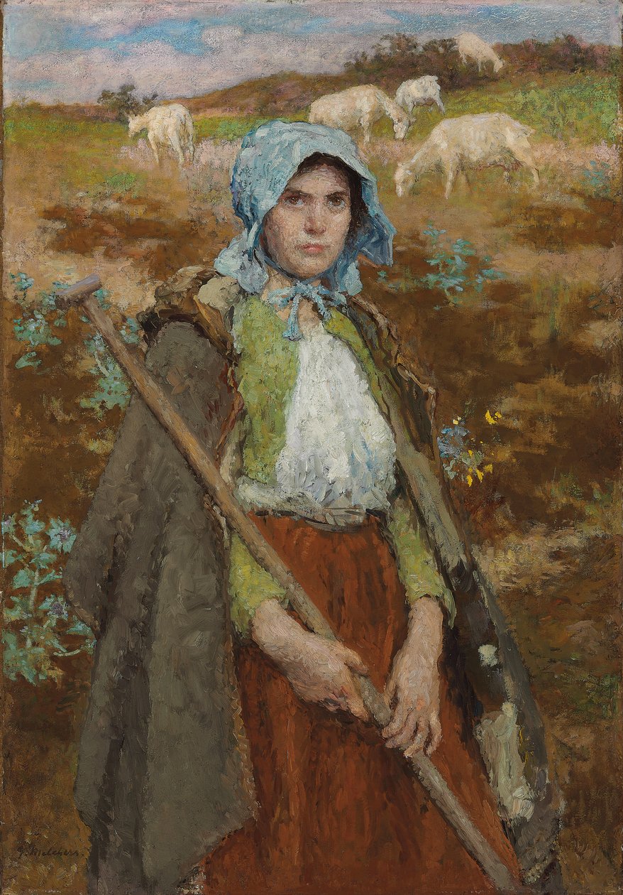 Geitegjeten (olje på lerret) av Julius Gari Melchers