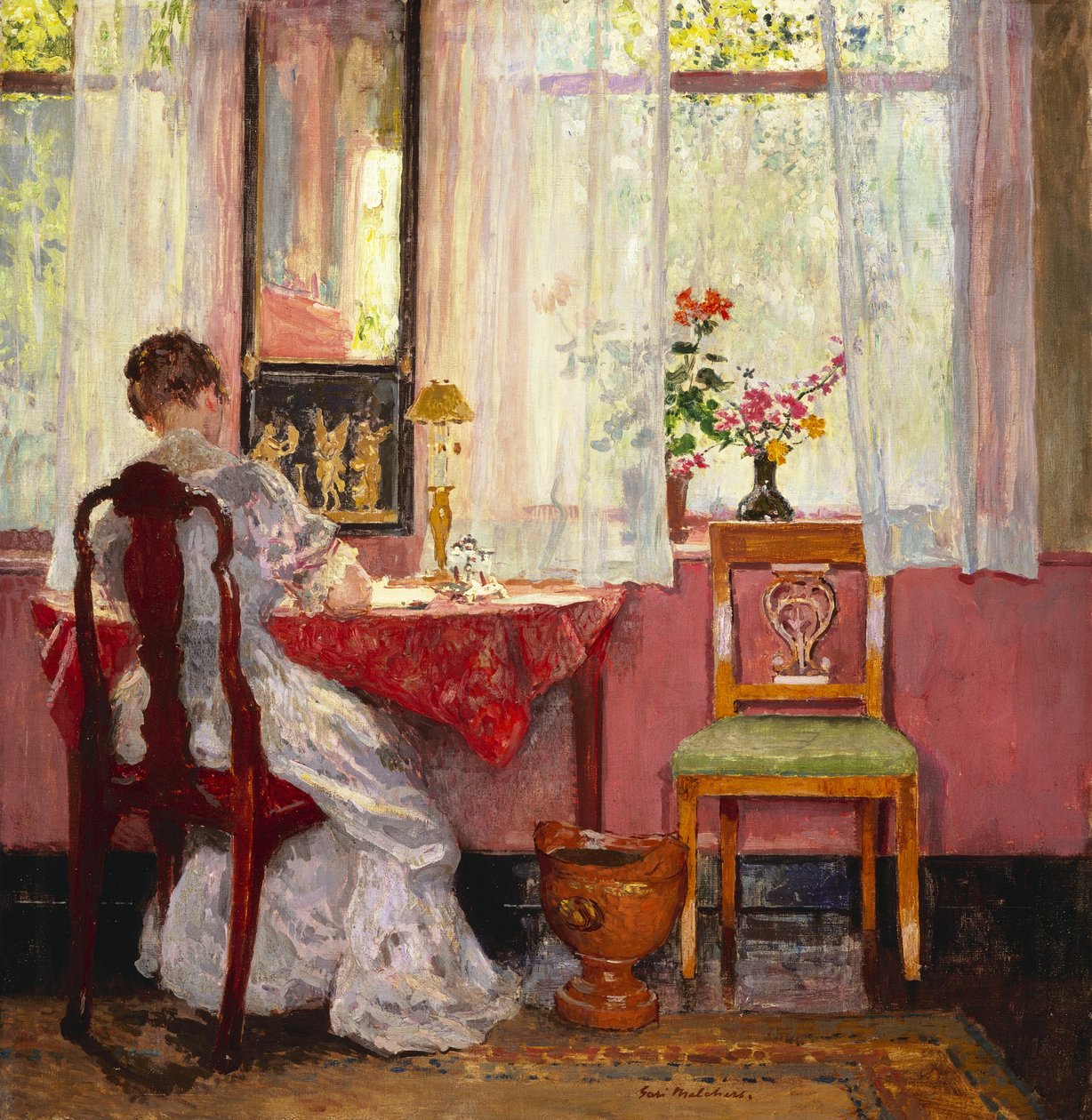 Skrift, ca. 1905-1909 av Julius Gari Melchers