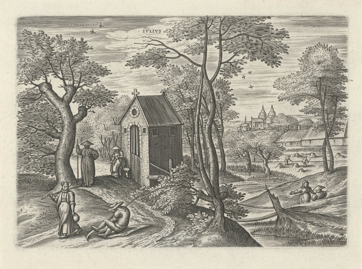 juli Ivlivs (tittel på objekt) De tolv månedene (serietittel) av Julius Goltzius