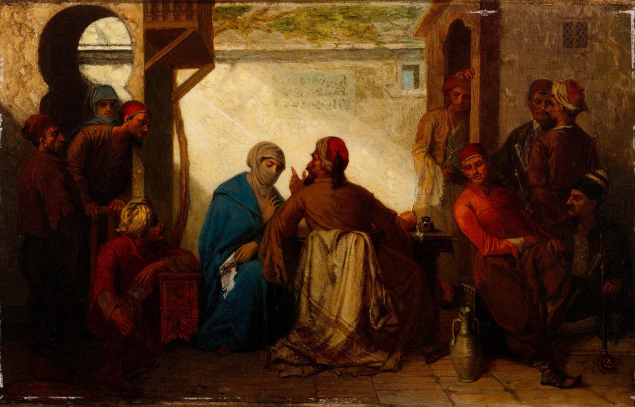 Skriveren, andre halvdel av 1800-tallet. av Julius Joseph Gaspard Starck