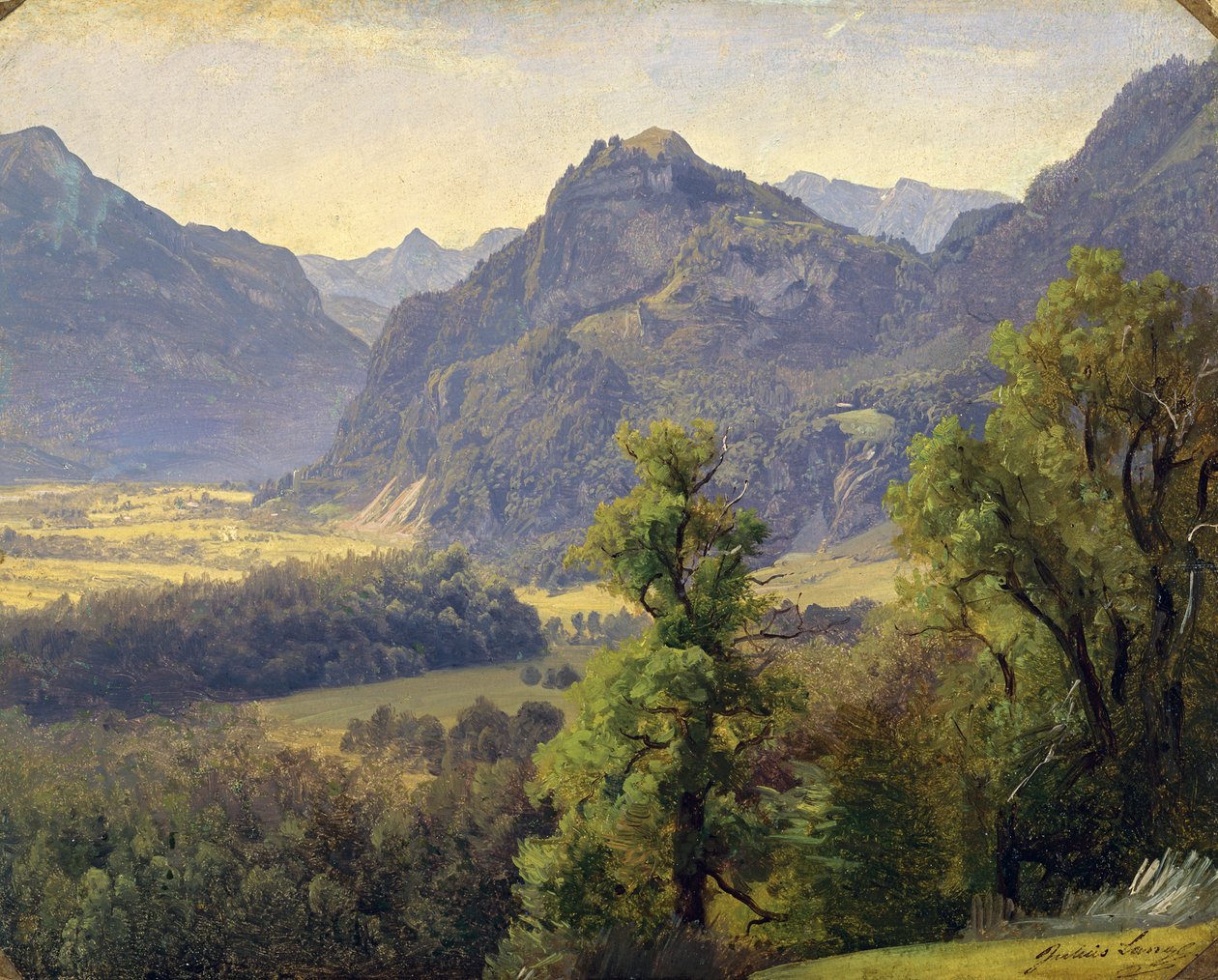 Inndalen nær Brannenburg av Julius Lange