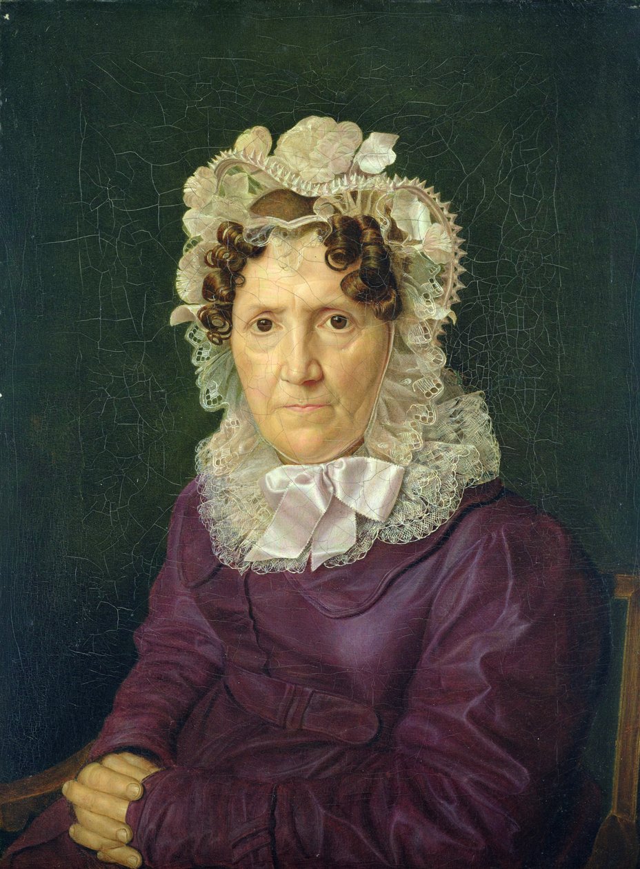 Angel Sophia Hase, tanten til kunstneren, 1828 av Julius Oldach