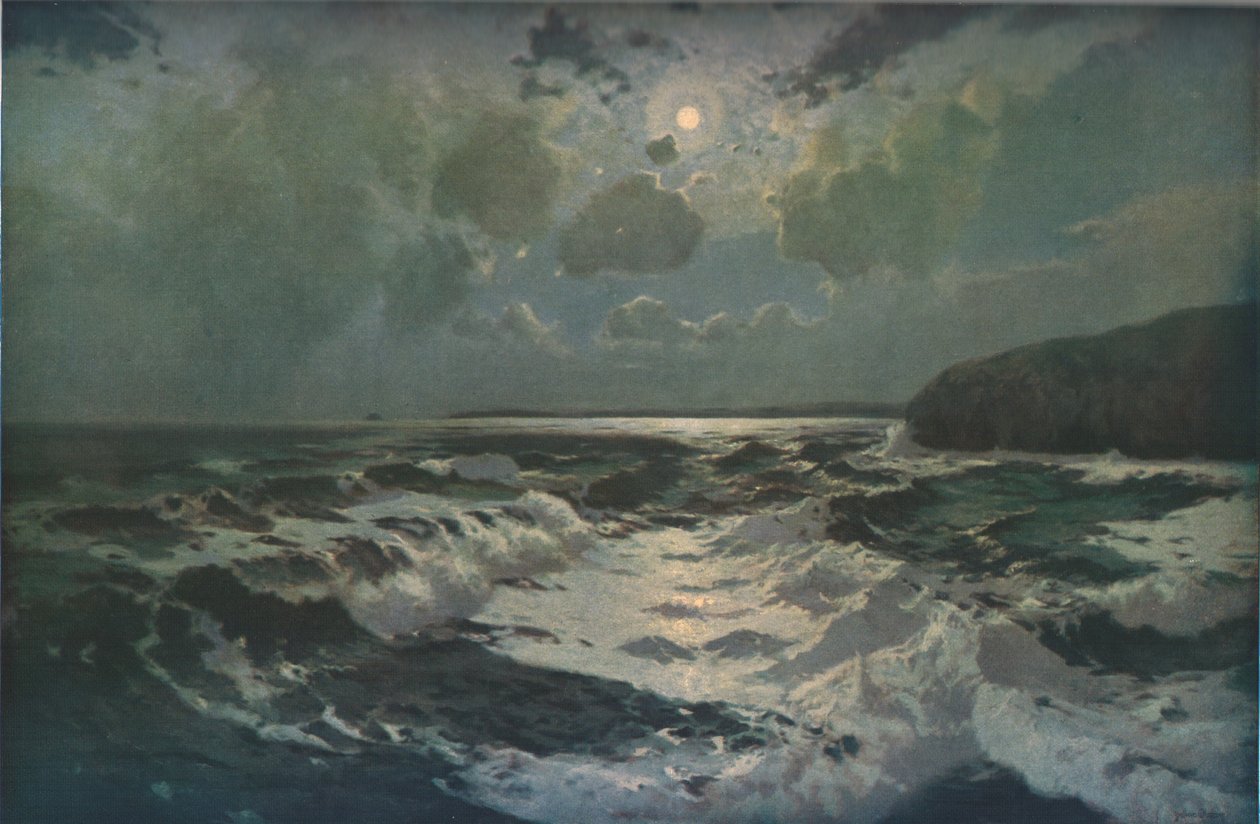 The Reef, St Ives Bay, Cornwall, slutten av 1800-begynnelsen av det 20. århundre, ca 1930. av Julius Olsson