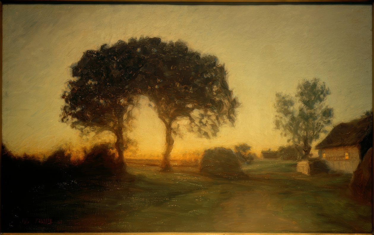 De to eikene. Fra området nær Vallö av Julius Paulsen