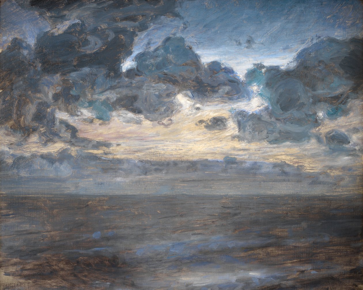 Midtsommernatt ved Tisvilde strand av Julius Paulsen
