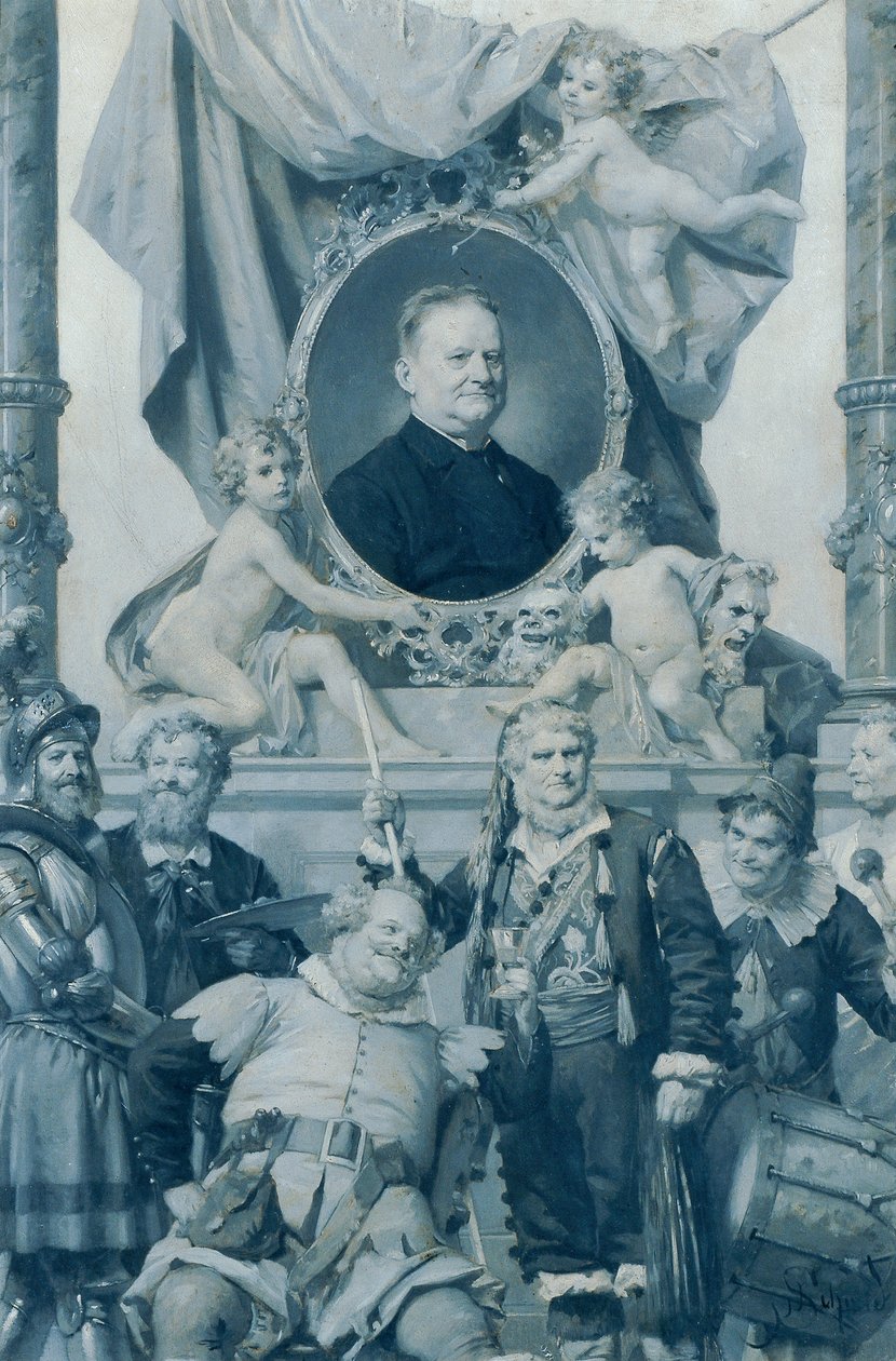 Burgtheater-skuespiller Bernhard Baumeister av Julius Schmid