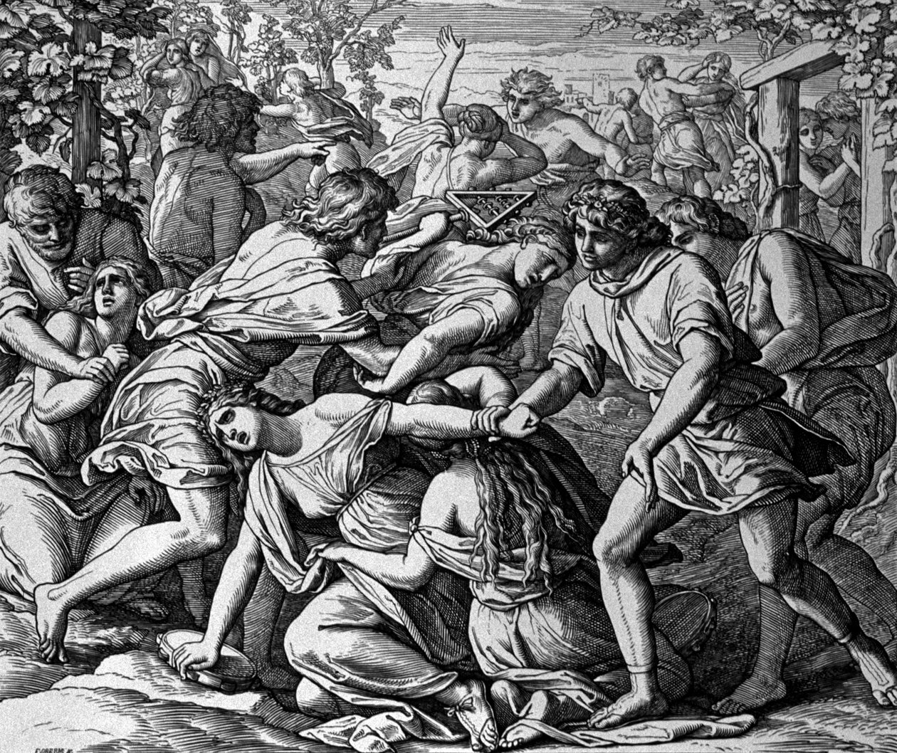 Bortføring av Israels døtre av Julius Schnorr von Carolsfeld