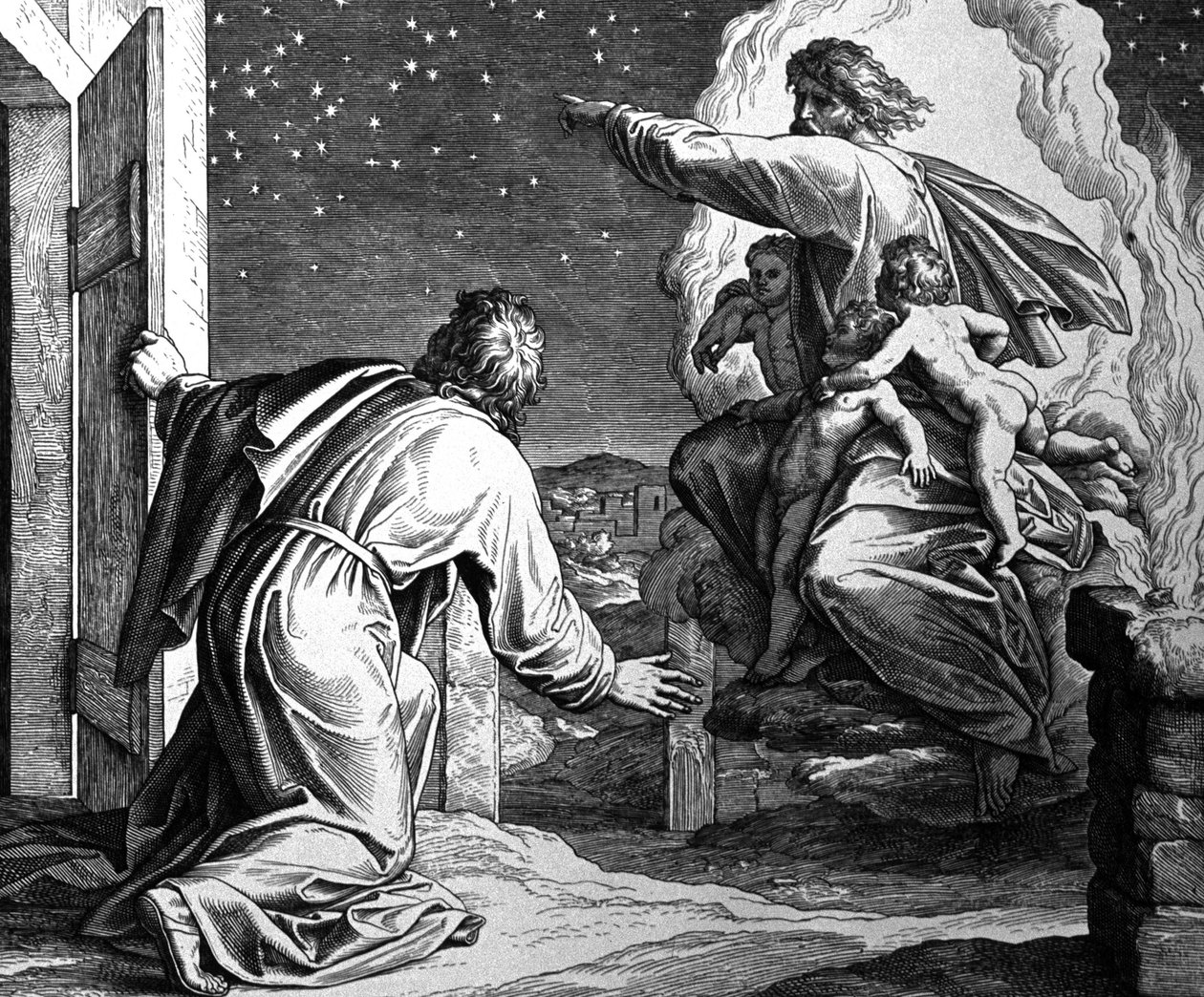 Abraham mottar Guds ordre om å forlate Harran av Julius Schnorr von Carolsfeld