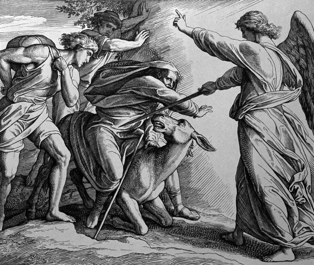 Bileam og engelen av Julius Schnorr von Carolsfeld